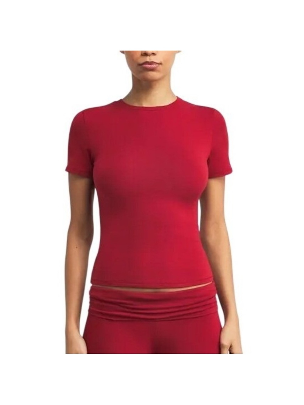 SKIMS NWT Cotton Jersey Tee - Brick